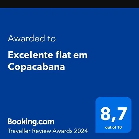 Excelente Flat Em Copacabana Río de Janeiro Exterior foto